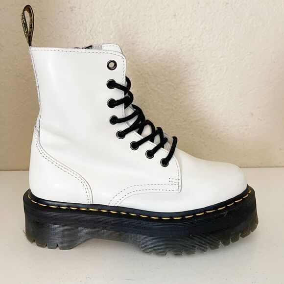 Doc Martens Jadon Boots Platform White. 7 - Picture 10 of 17